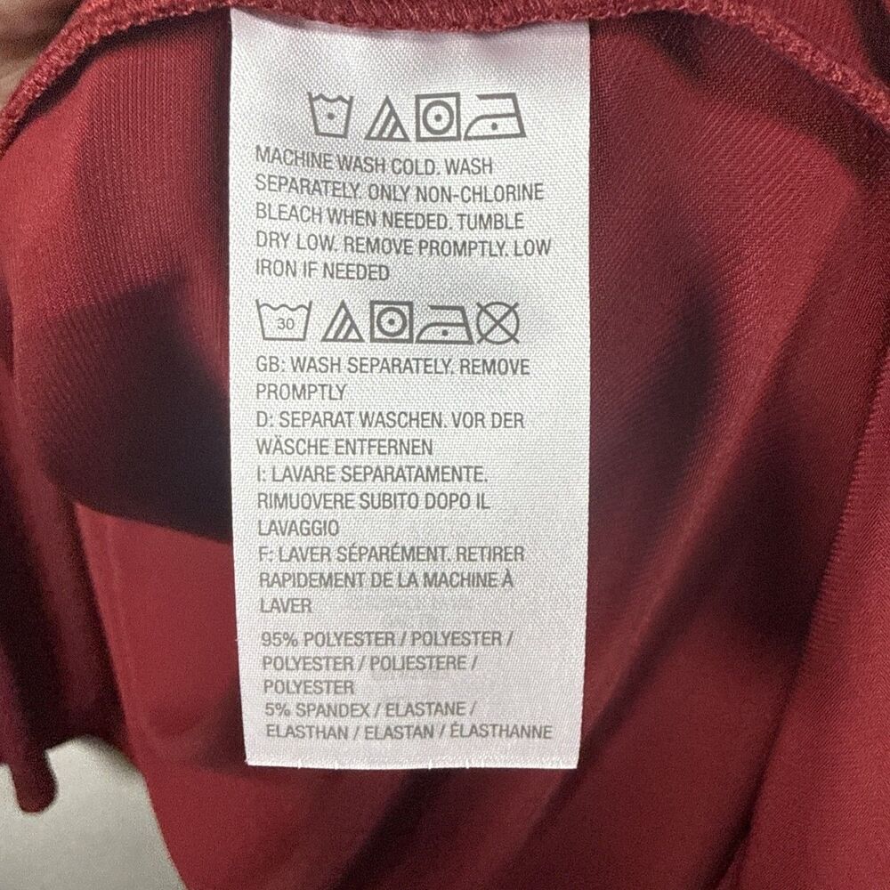 Susan Graver Everyday Long Line Vest Size 2X Burgundy - Picture 8 of 11